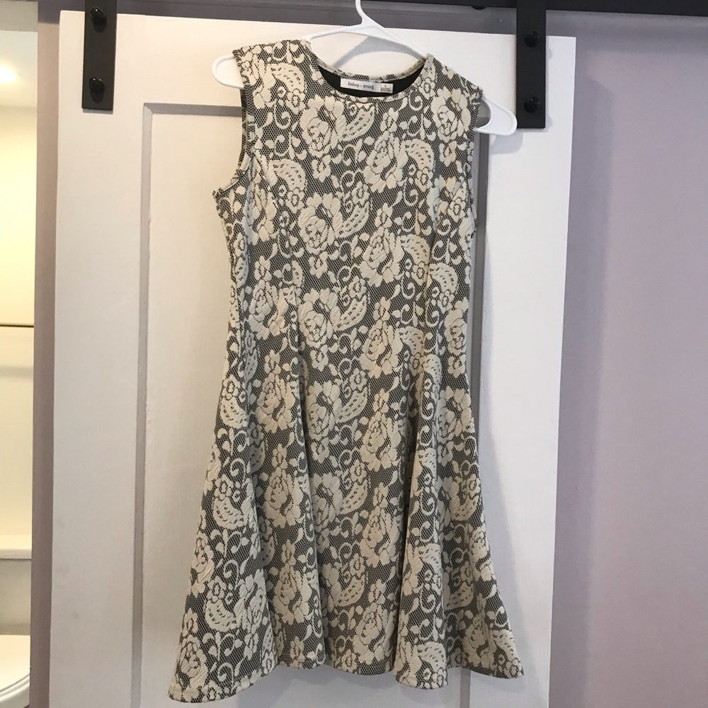 Patterned fit and flare dress